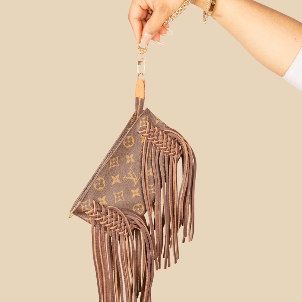 Brown Designer Fringe Bag